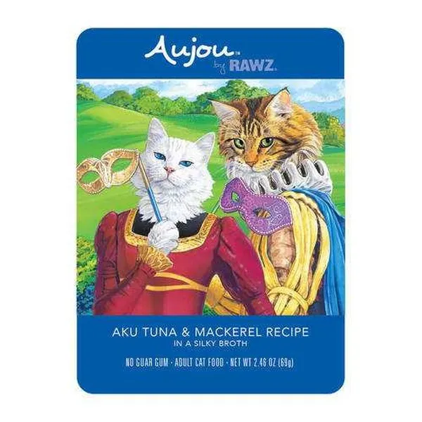 8/2.46 oz. Rawz Cat Aujou Aku Tuna & Mackerel Pouch - Health/First Aid